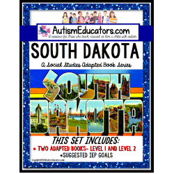 SOUTH DAKOTA State Symbols ADAPTED BOOK for Special Education and Autism